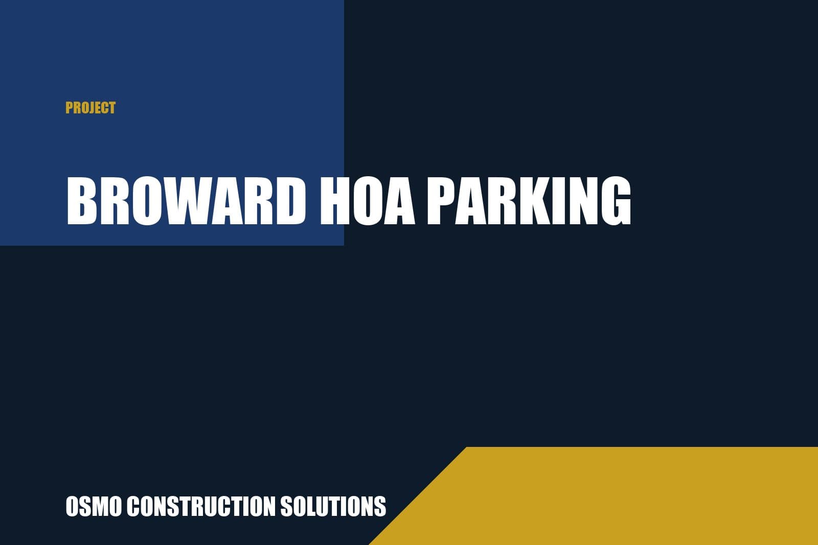 Broward HOA Parking Restoration cover photo