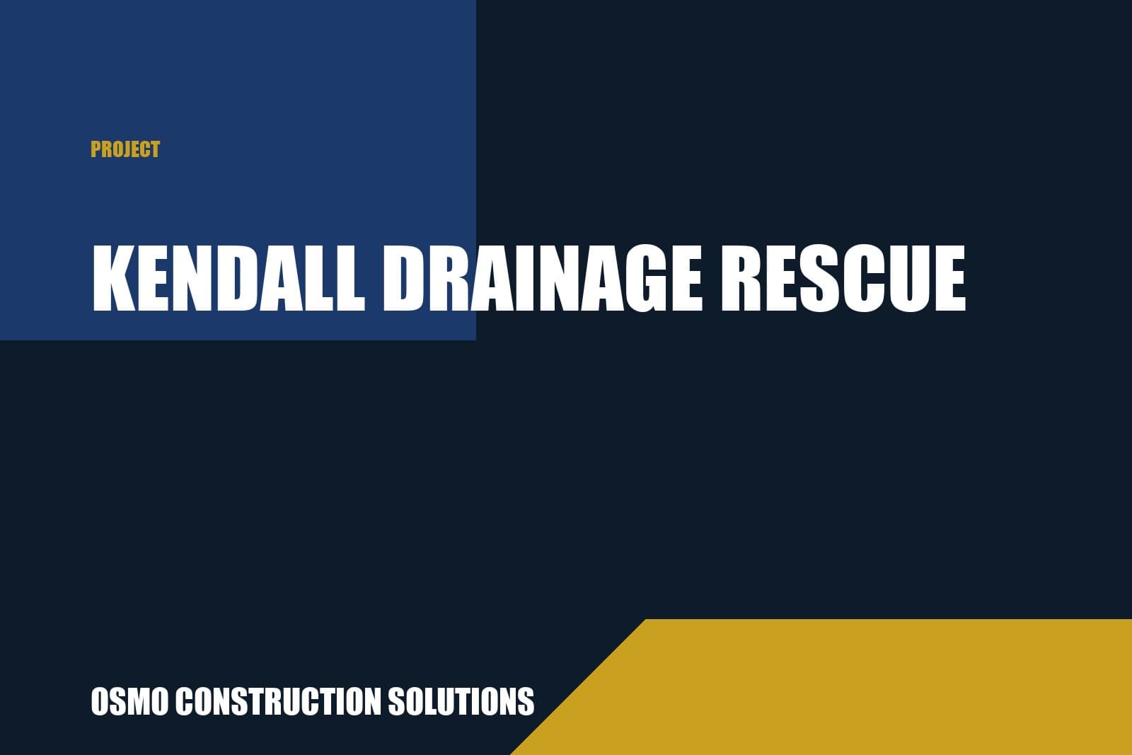 Kendall Drainage Rescue cover photo