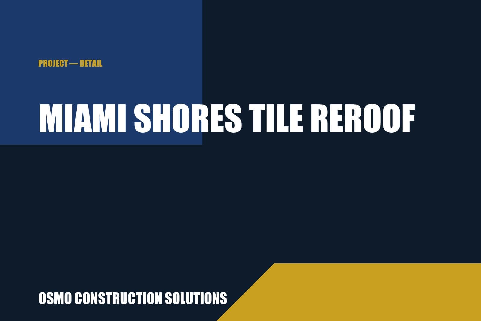 Miami Shores Tile Re-Roof photo 2